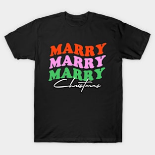 Marry Christmas Retro Christmas T-Shirt